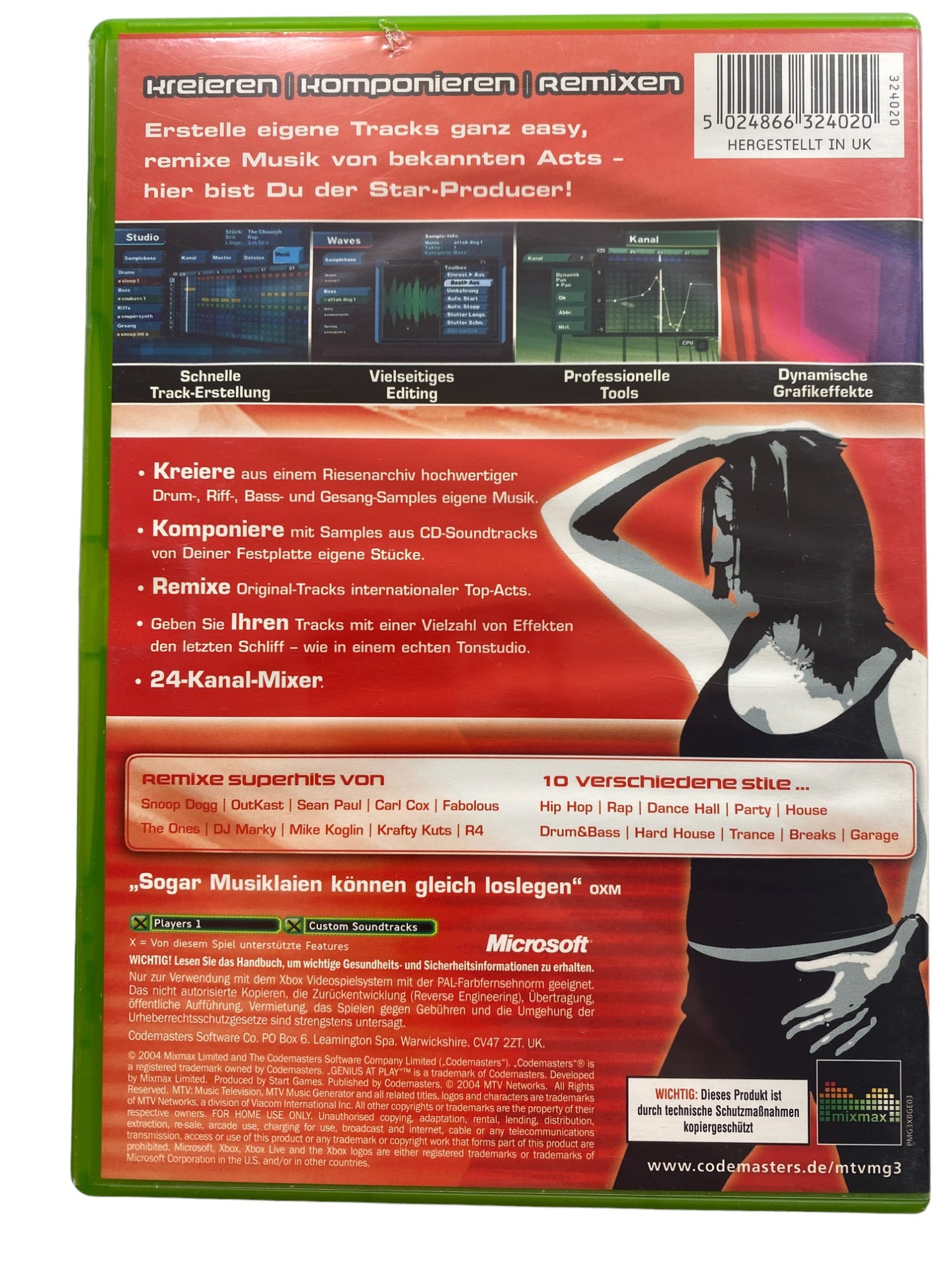 MTV Music Generator 3 - Microsoft Xbox