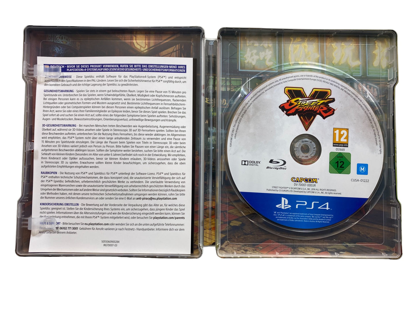 PS4 - Street Fighter V - Steelbook - Playstation 4 (CD KRATZFREI)