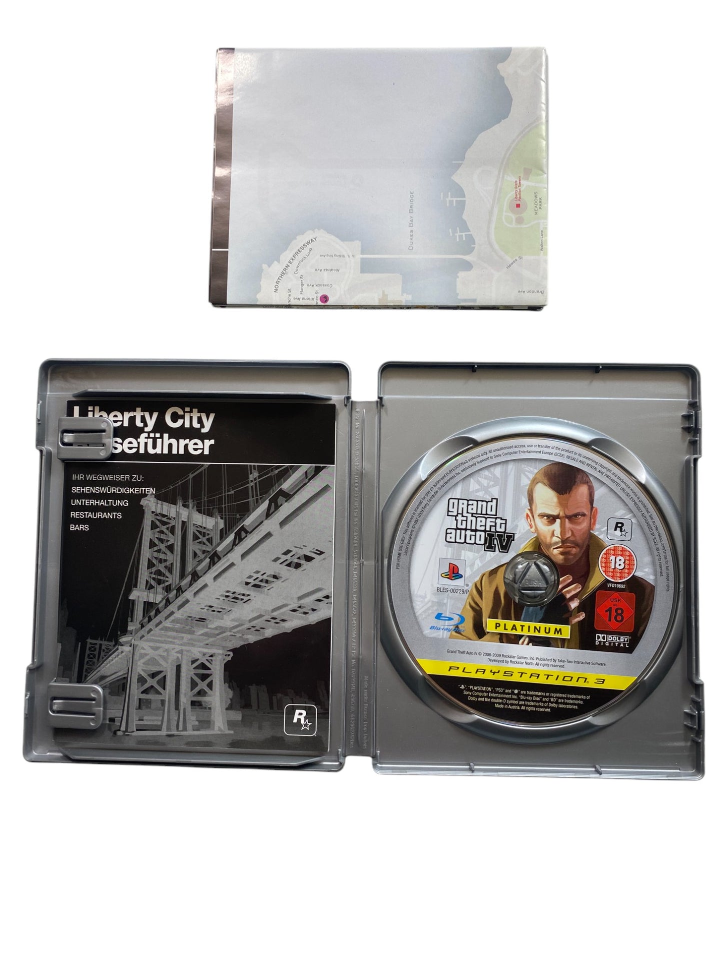 Grand Theft Auto / GTA IV - PlayStation 3 (CD KRATZFREI) inkl. Karte / Poster