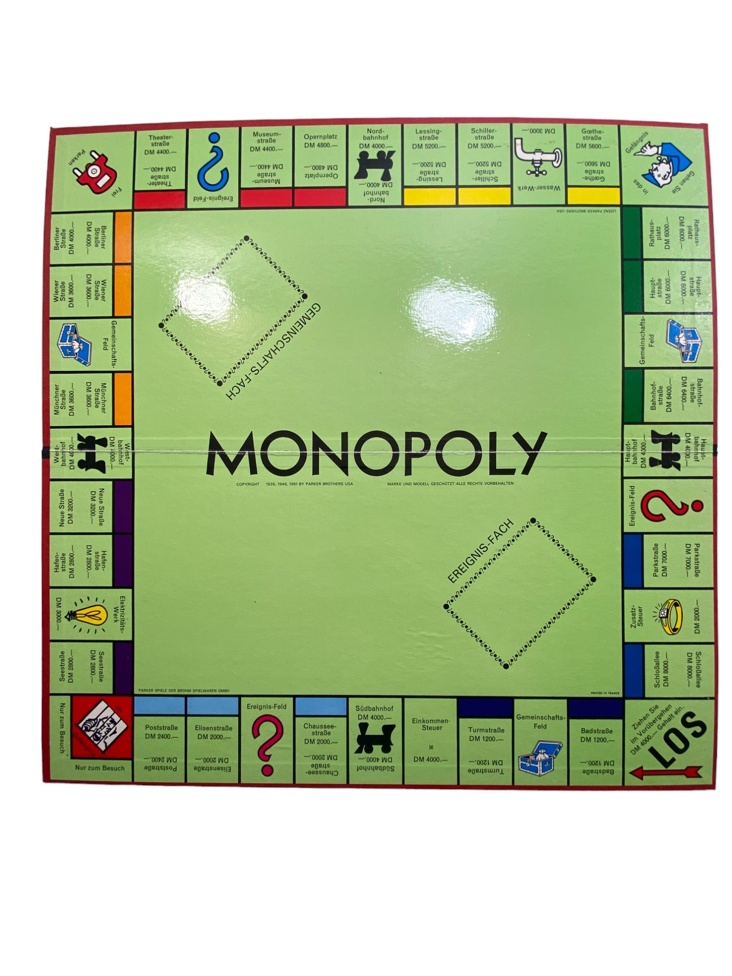 Monopoly im Koffer - Brettspiel von Parker (DM-Version)