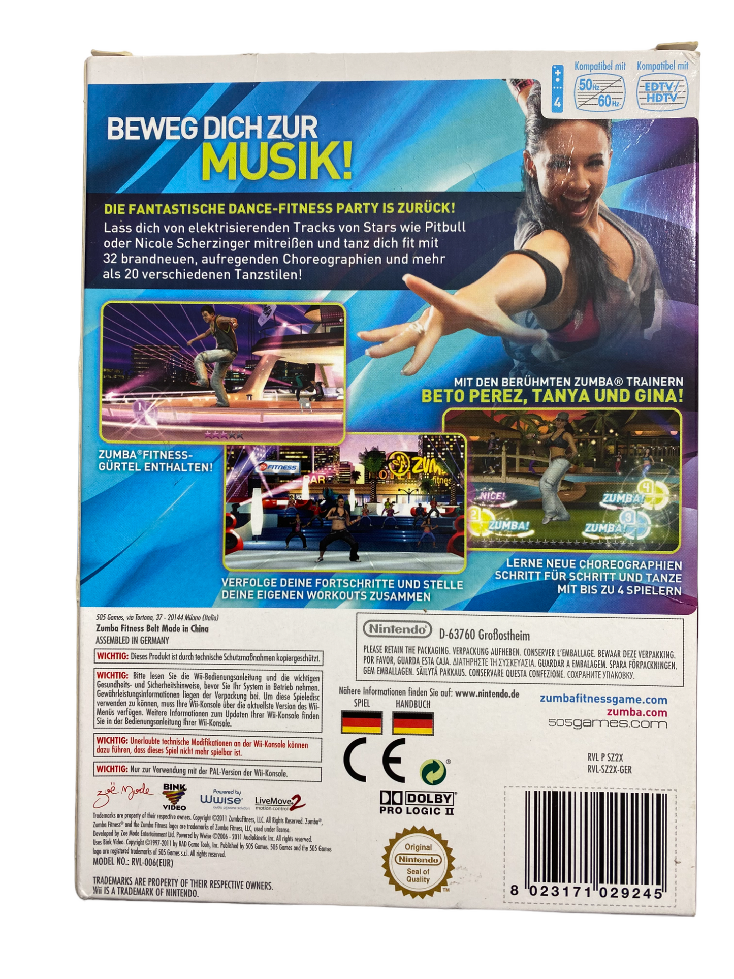 Zumba Fitness 2 inkl. Fitness Gürtel - Nintendo Wii (OVP)