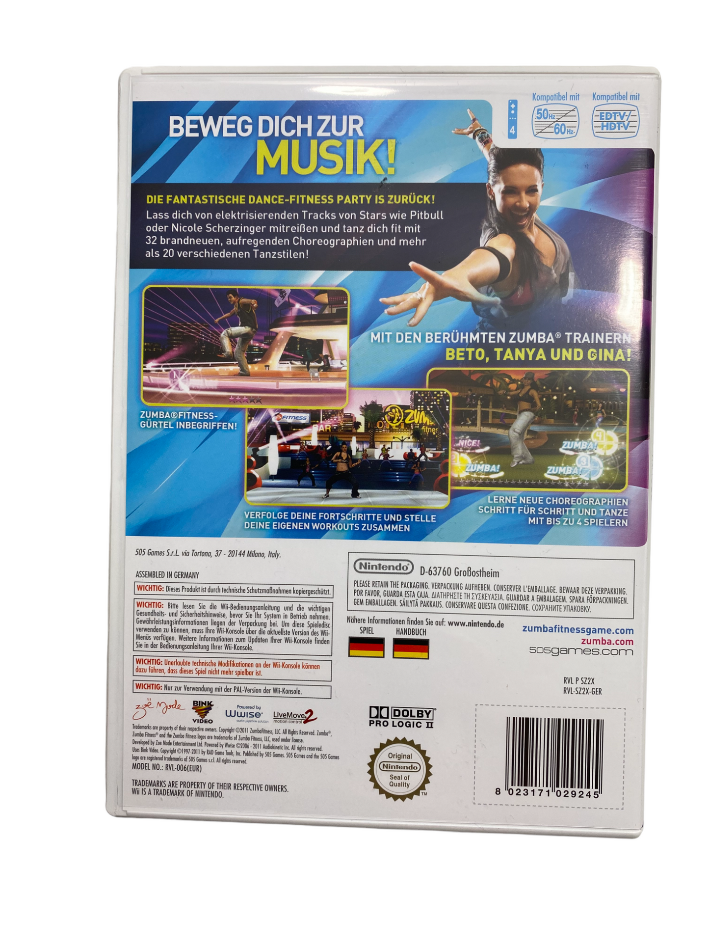 Zumba Fitness 2 inkl. Fitness Gürtel - Nintendo Wii (OVP)