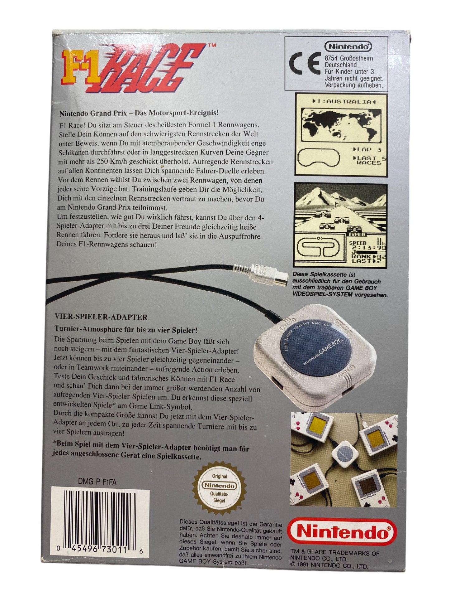 F-1 Race - Game Boy (CIB / OVP)