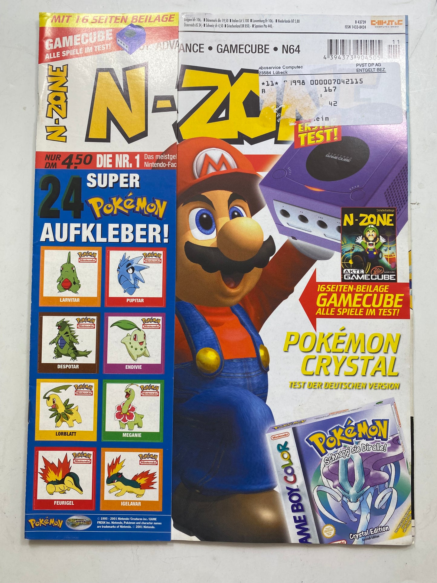 N-Zone Magazin / Zeitschrift von 2001 - Ausgabe 44-55 (11 Stück)