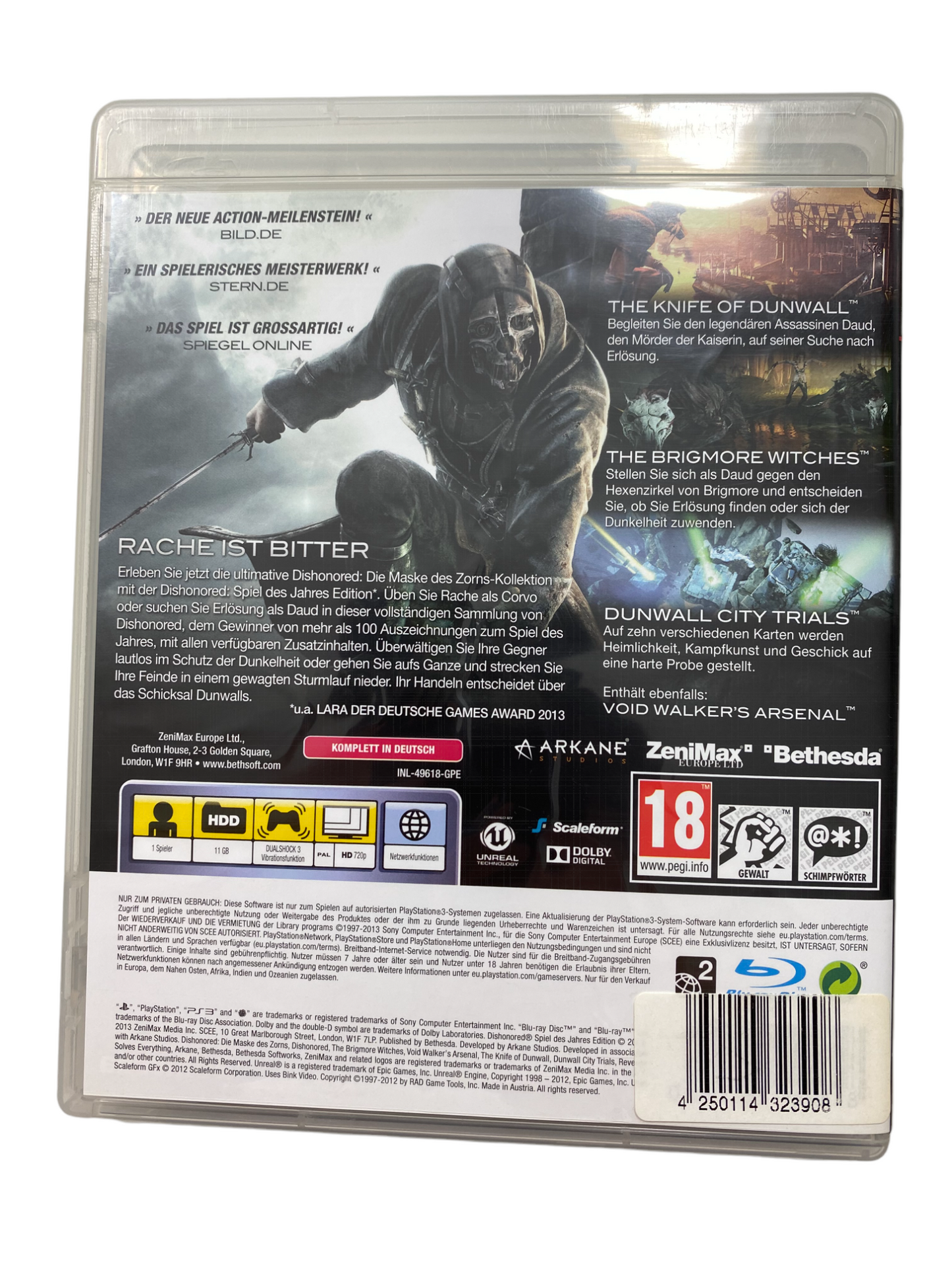 PS3 - Dishonored - Spiel des Jahres Edition - Playstation 3 (CD KRATZFREI)