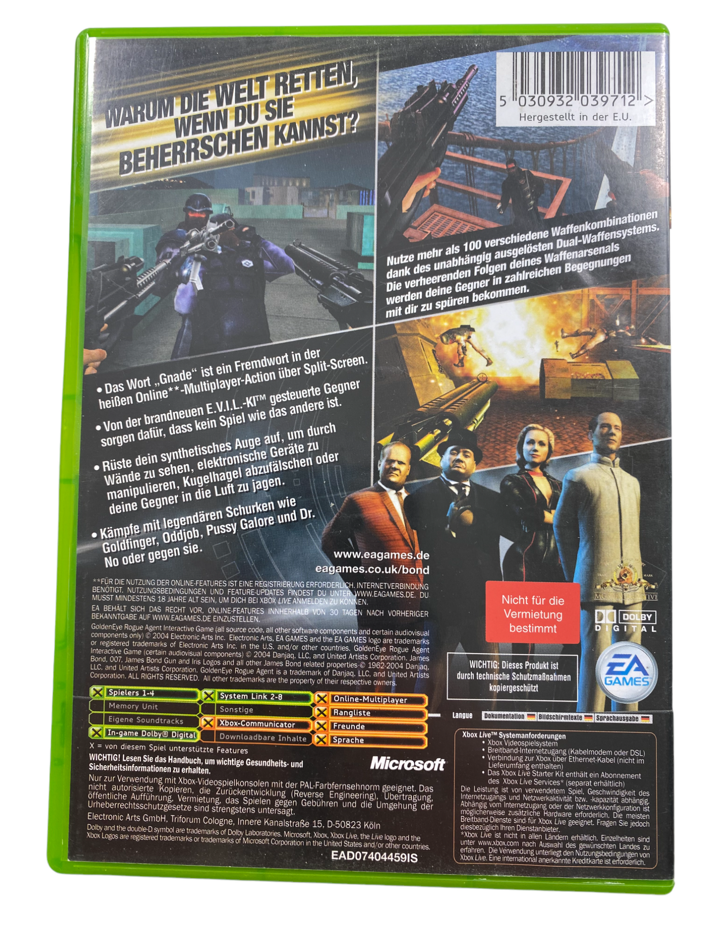 GoldenEye - Rogue Agent - Microsoft Xbox Classic