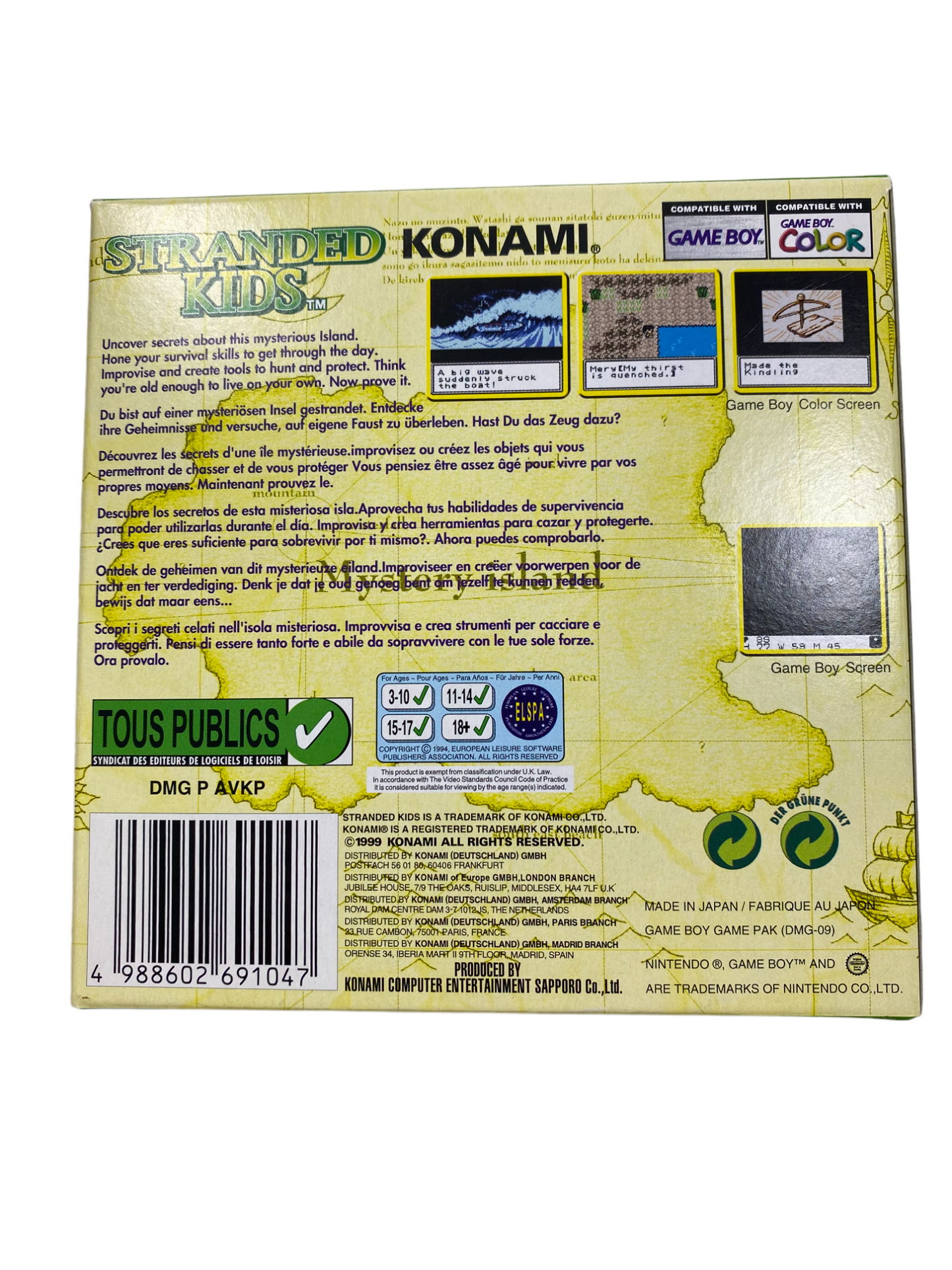 Stranded Kids - Game Boy Color (CIB / OVP) Neuwertig!