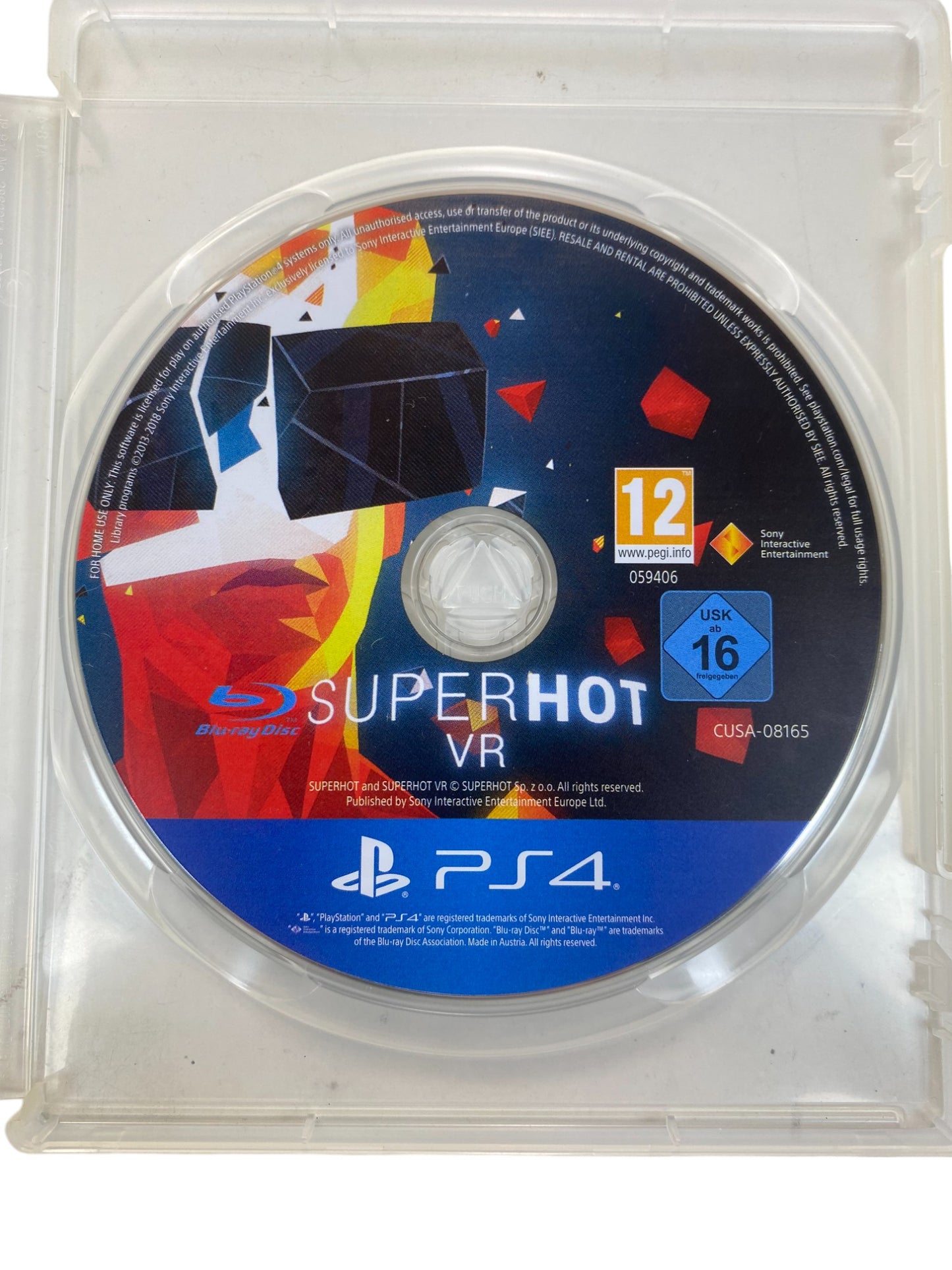 PS4 - Super Hot VR - Playstation 4 (nur CD / KRATZFREI)