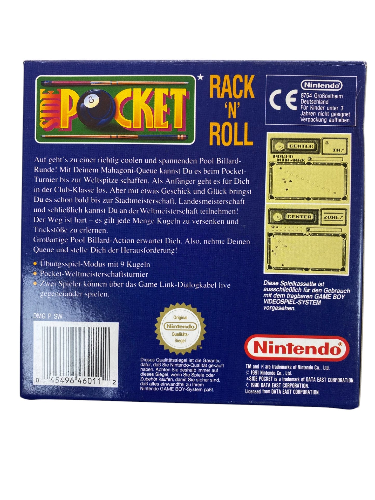 Side Pocket - Game Boy (CIB)