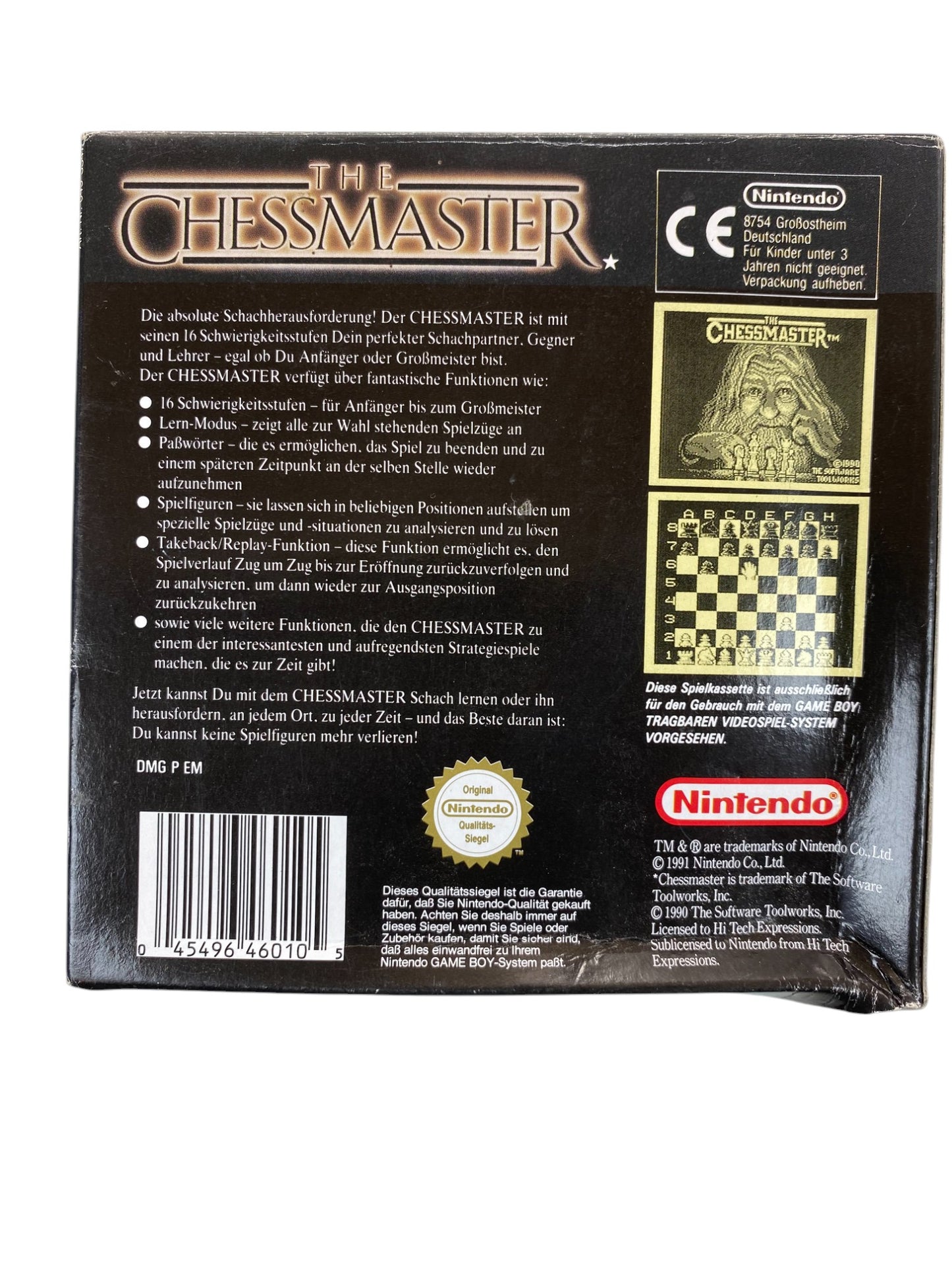 The Chessmaster - Nintendo Game Boy (OVP)