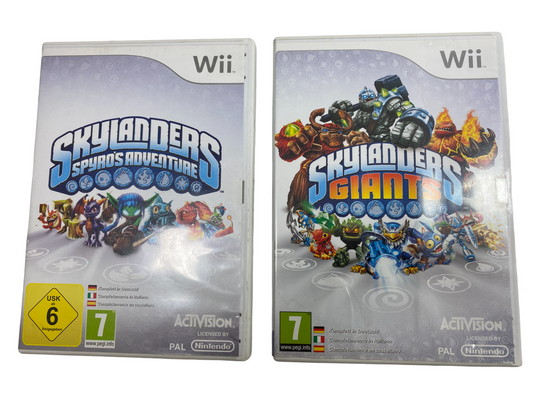 Skylanders Giants + Spyro Adventure - Nintendo Wii (CDs KRATZFREI)