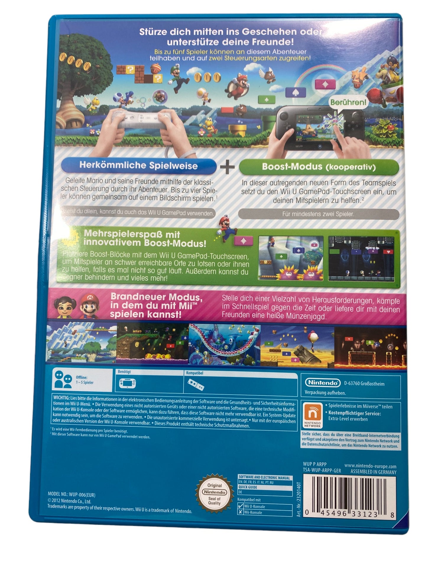 New Super Mario Bros. U - Nintendo Wii U (CD KRATZFREI)
