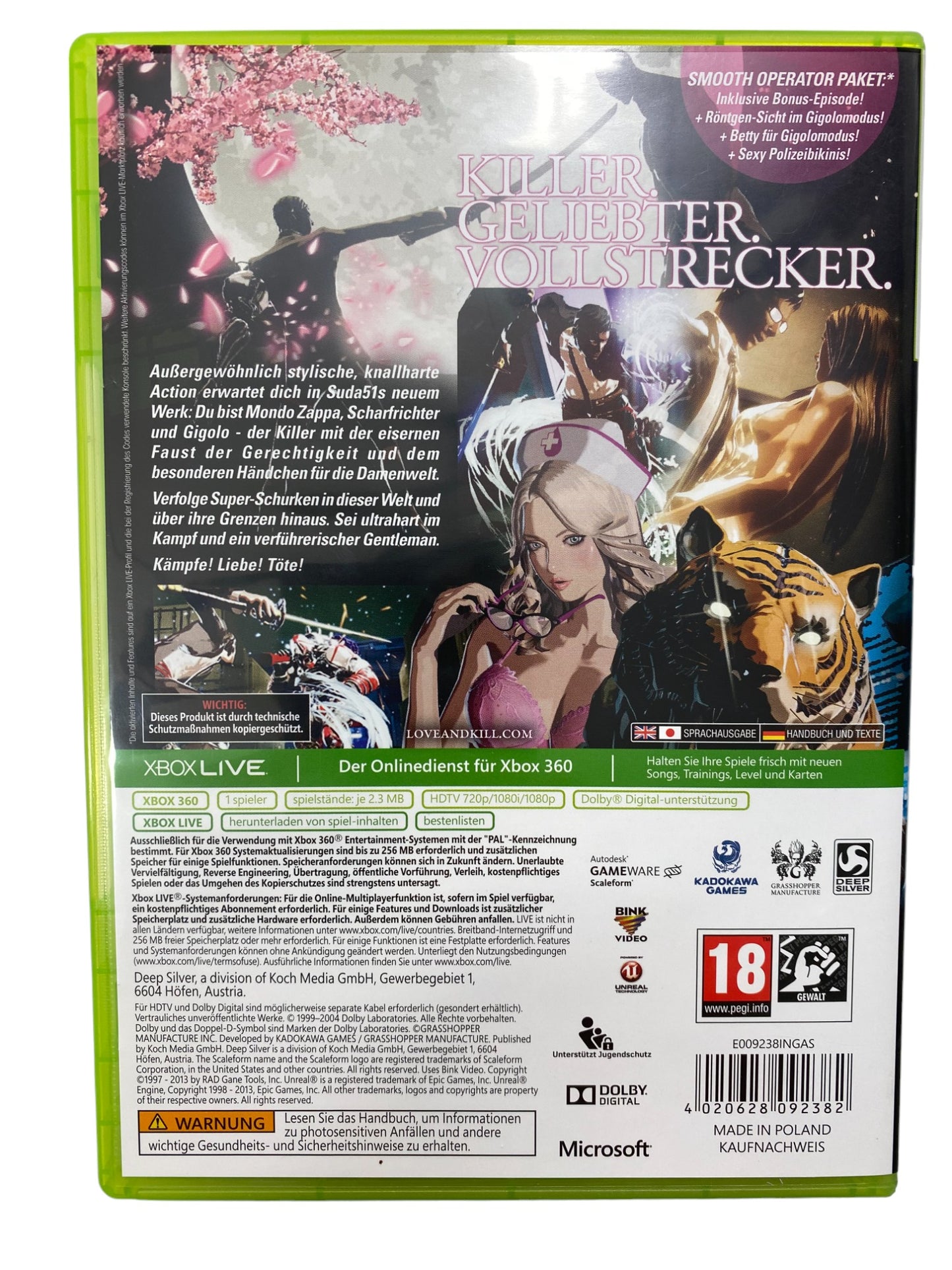 Killer is Dead - Fan Edition - Xbox 360 (CDs KRATZFREI)