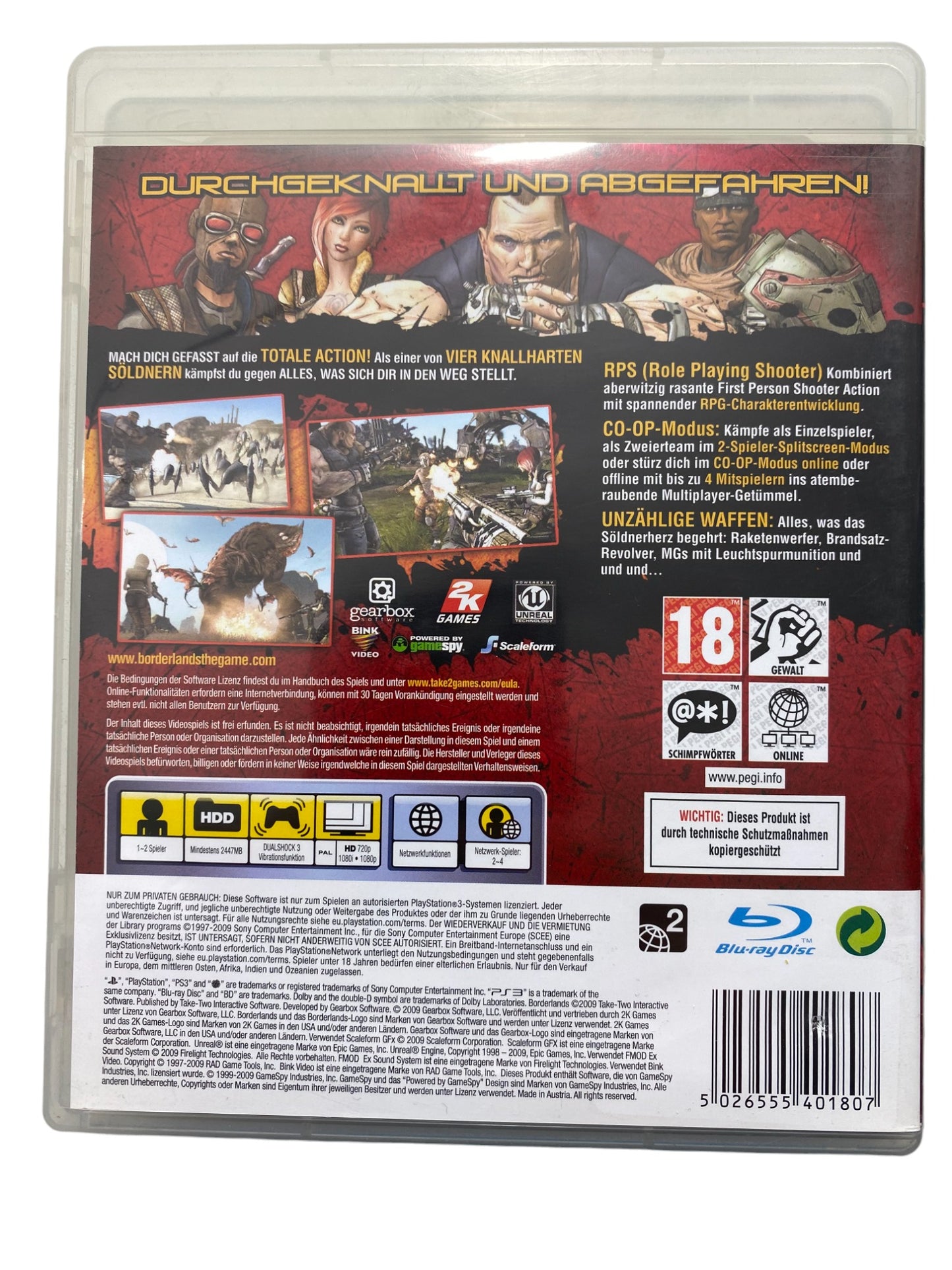 PS3 - Borderlands - PlayStation 3 (CD KRATZFREI)