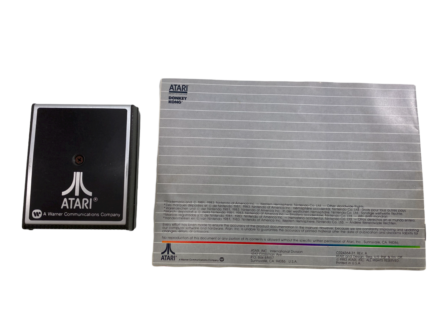 Donkey Kong Atari RX8031 - Atari 400 / 800XL inkl. Anleitung