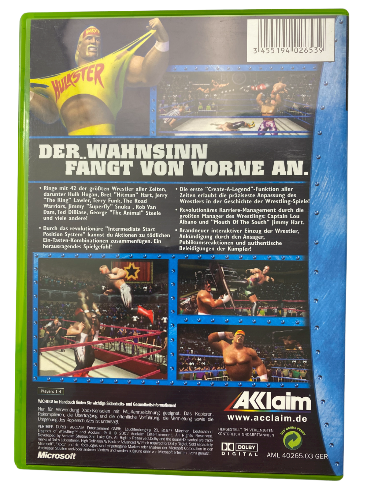 Legends of Wrestling - Xbox