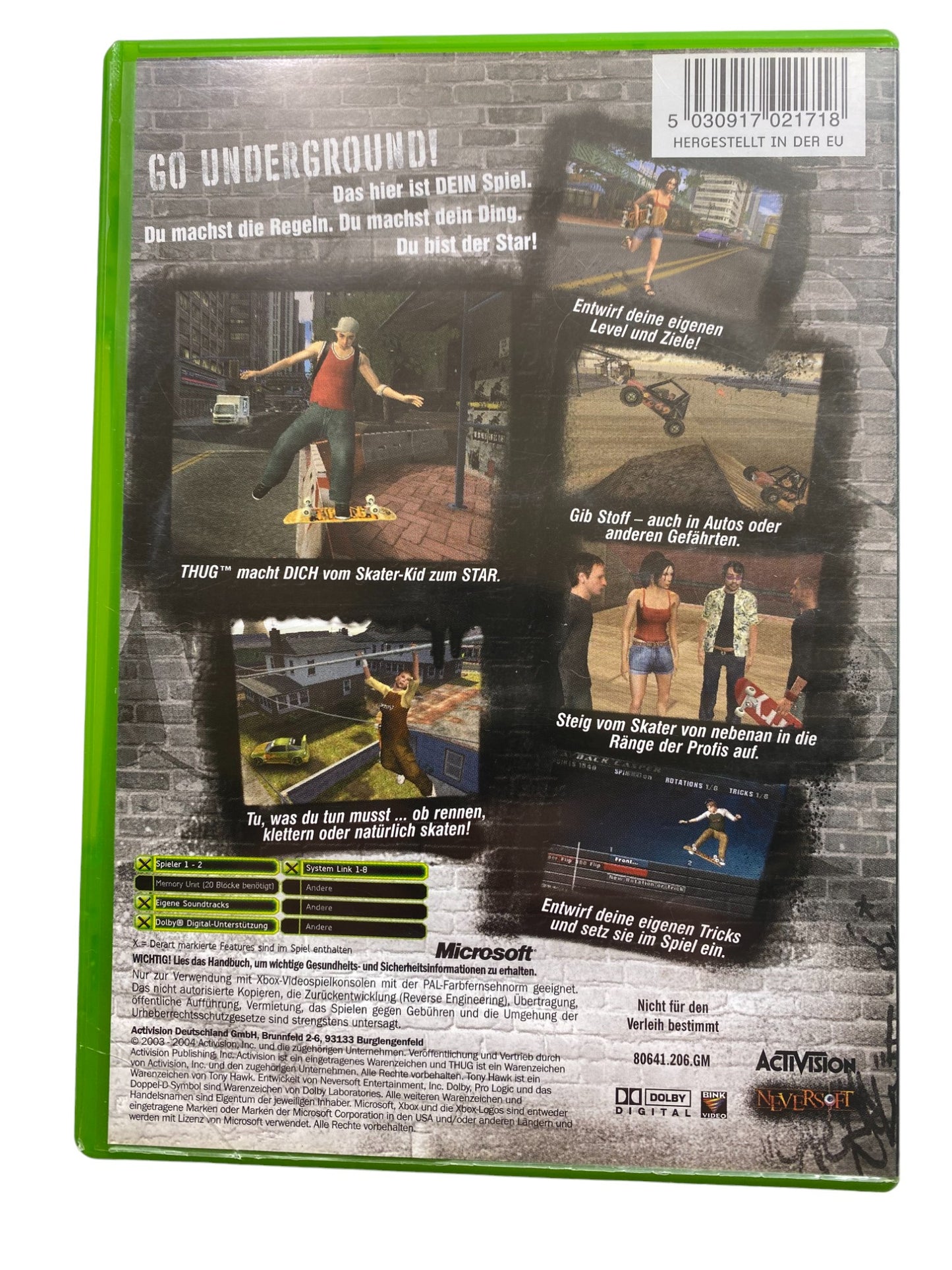 Tony Hawk's Underground - Microsoft Xbox