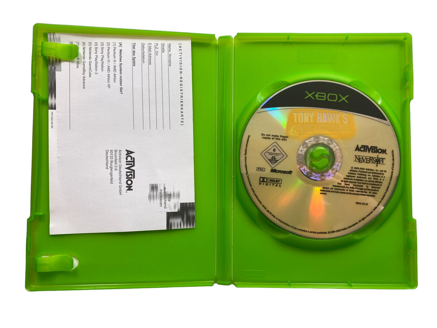 Tony Hawk's Underground - Microsoft Xbox