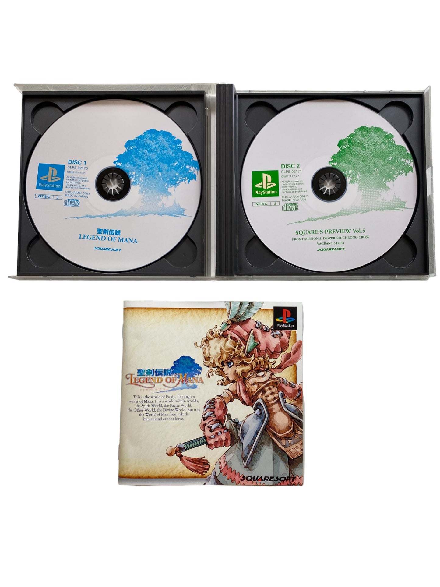 PS1 - Legend of Mana - Playstation 1 (CD KRATZFREI) Japan-Version
