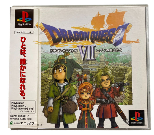 PS1 - Dragon Quest VII - Playstation 1 (CDs KRATZFREI) NTSC-J Japan Version