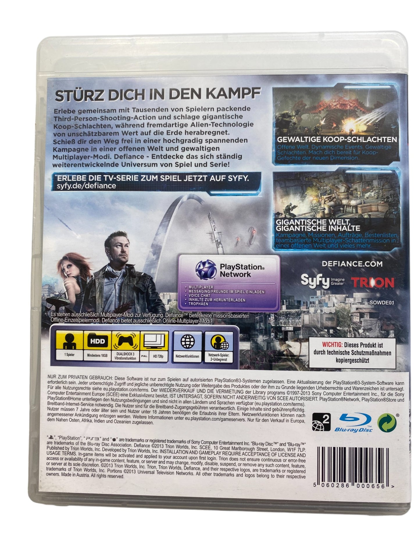 PS3 - Defiance - PlayStation 3 (CD KRATZFREI)