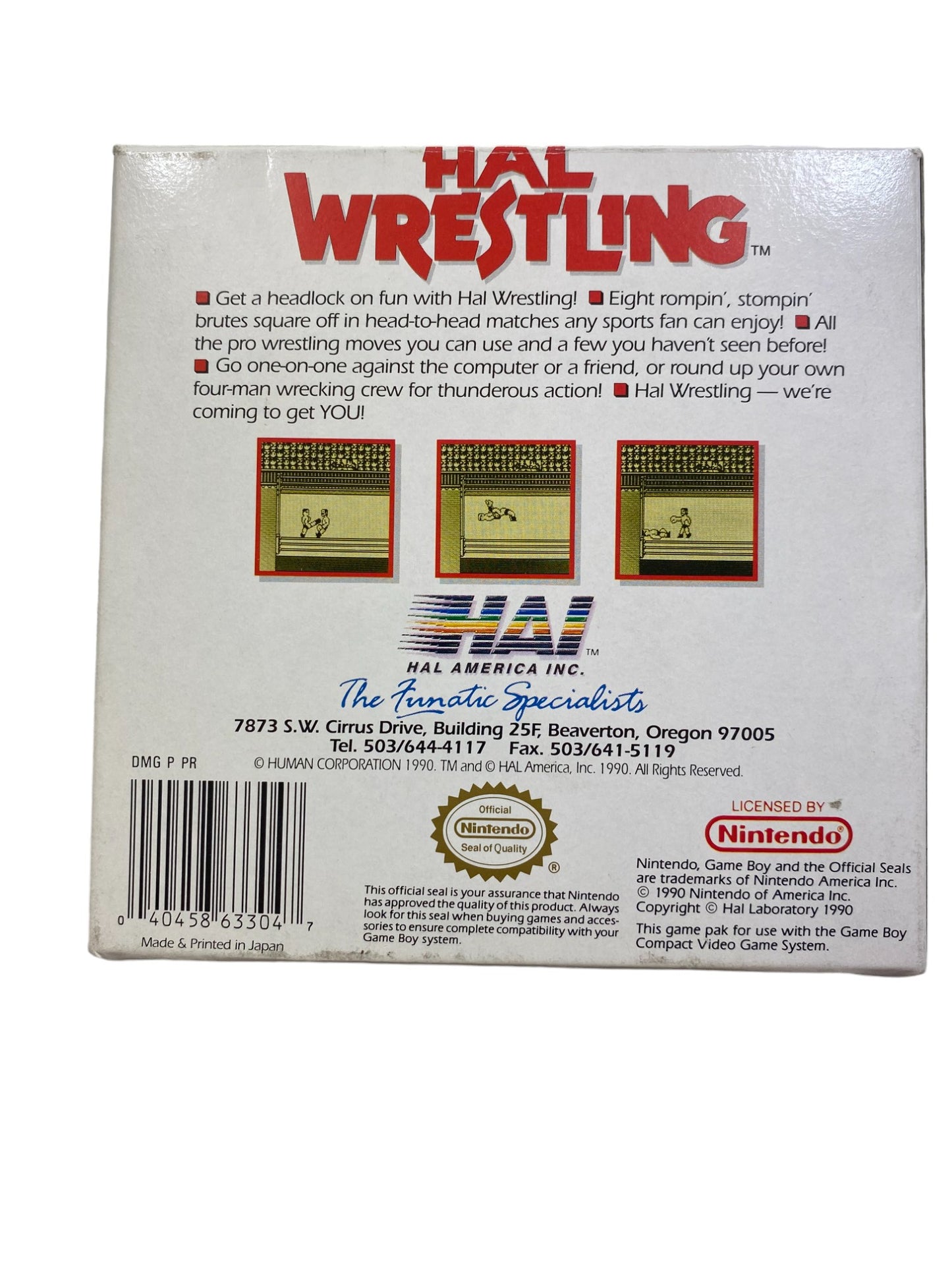 Hal Wrestling - Game Boy (OVP)