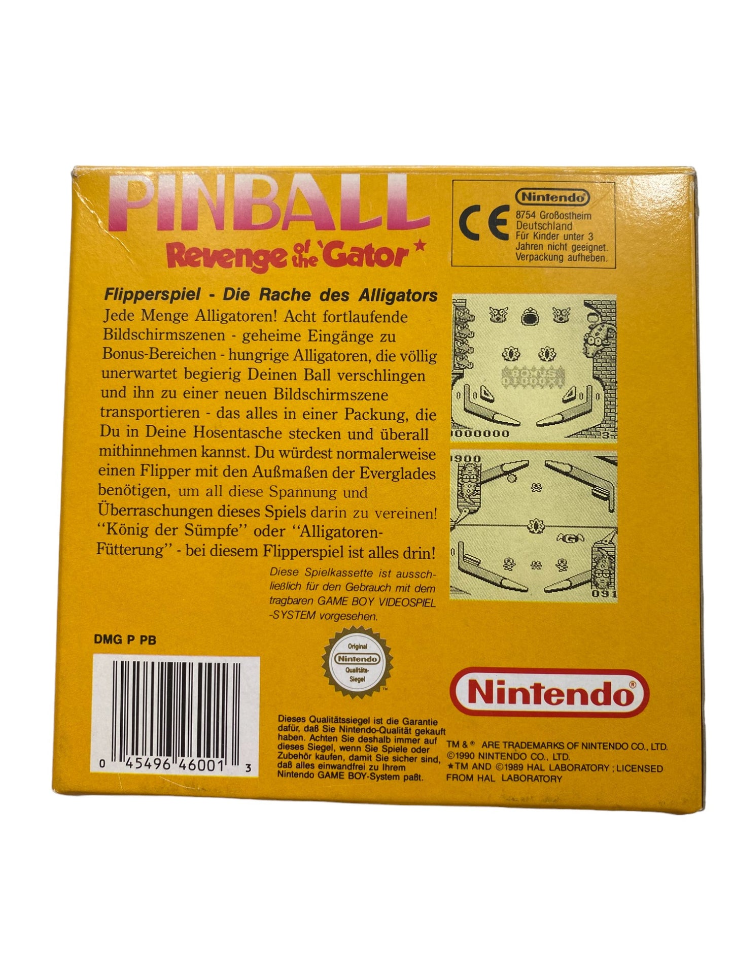 Pinball - Revenge of the Gator - Game Boy (OVP)