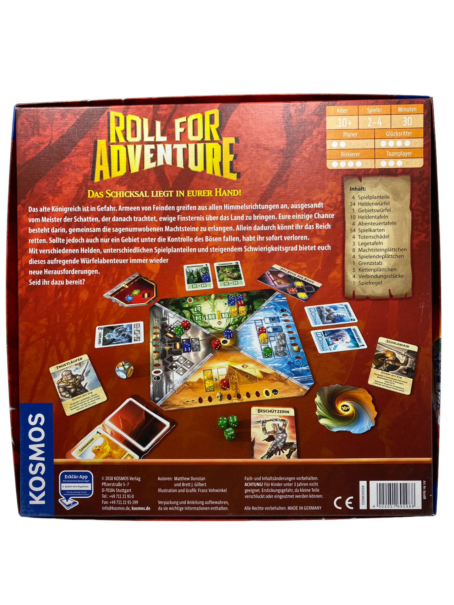 Roll for Adventure - Brettspiel von KOSMOS (KOMPLETT)