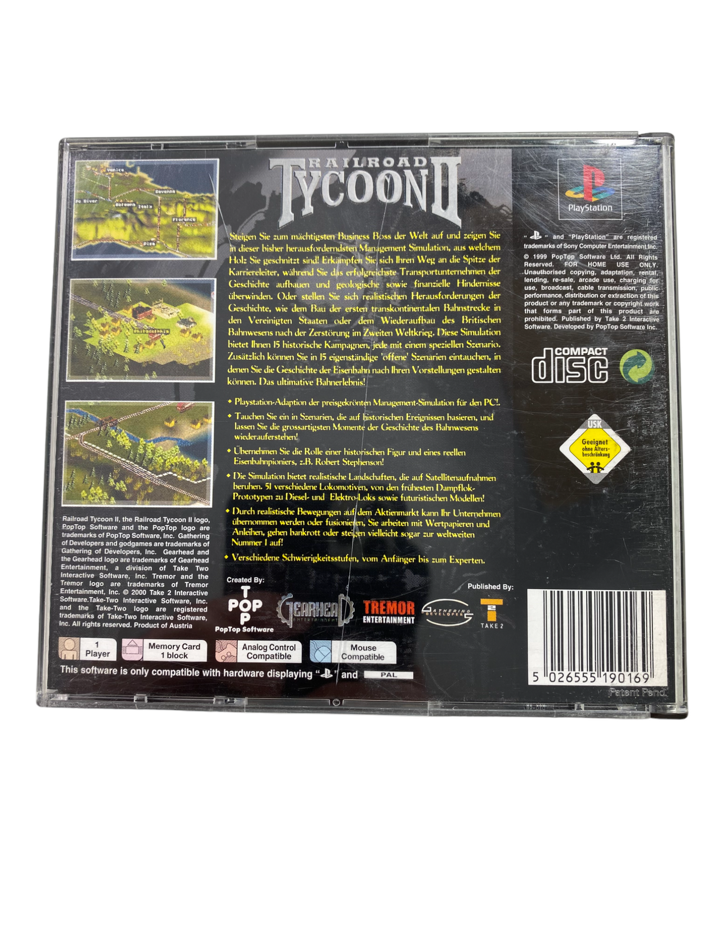 PS1 - Railroad Tycoon II - Playstation 1