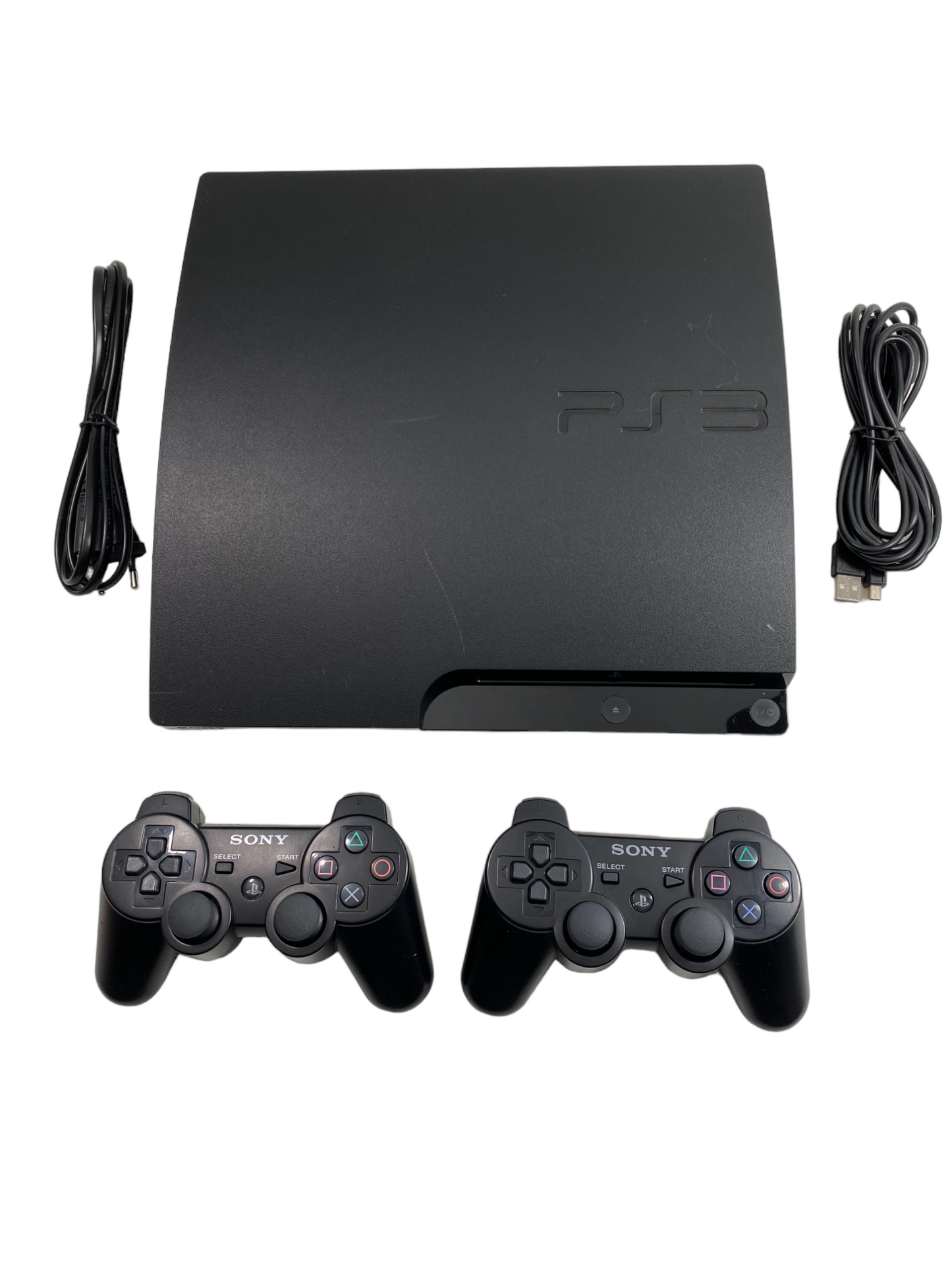 Sony Playstation 3 / PS3 Slim Konsole 160GB + 2 Original Controller + Kabel