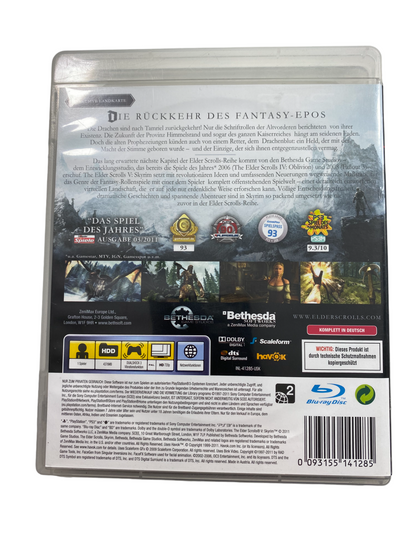 PS3 - The Elder Scrolls V - Skyrim - Playstation 3 (inkl. Karte)