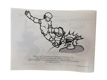 Skate or die Bad´n Rad - Game Boy (CIB) Top-Zustand