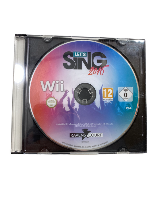 Wii Sing 2016 - Nintendo Wii (nur CD / KRATZFREI)