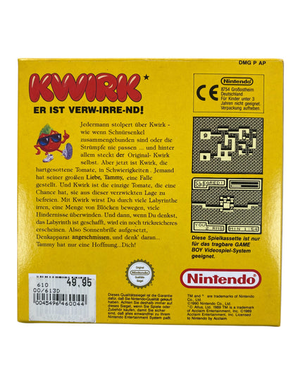 Kwirk - Nintendo Game Boy (CIB) Neuwertig / Mint!