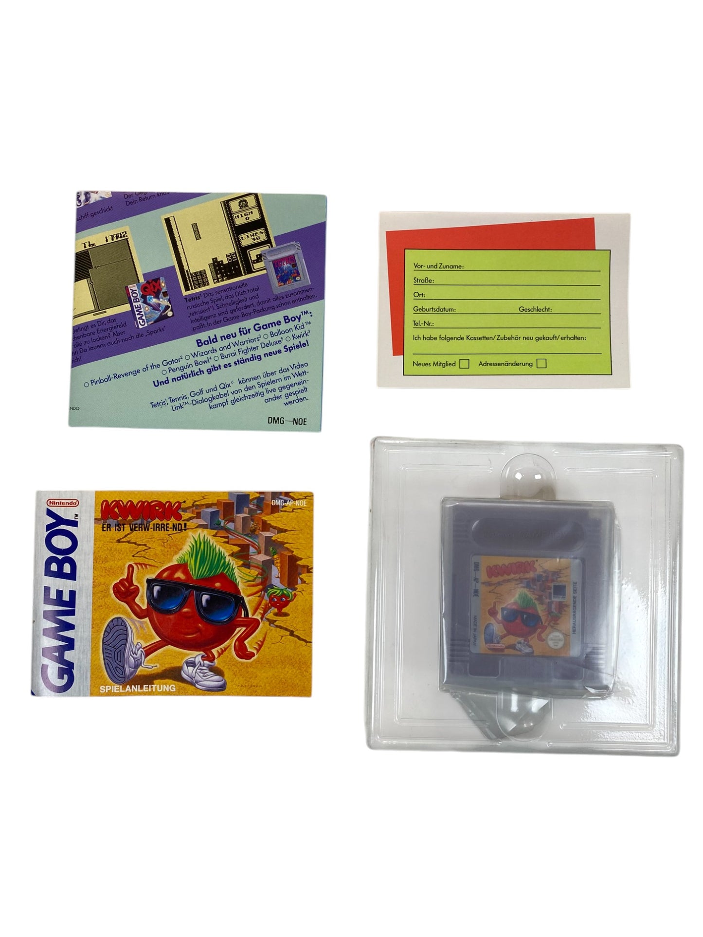 Kwirk - Nintendo Game Boy (CIB) Neuwertig / Mint!