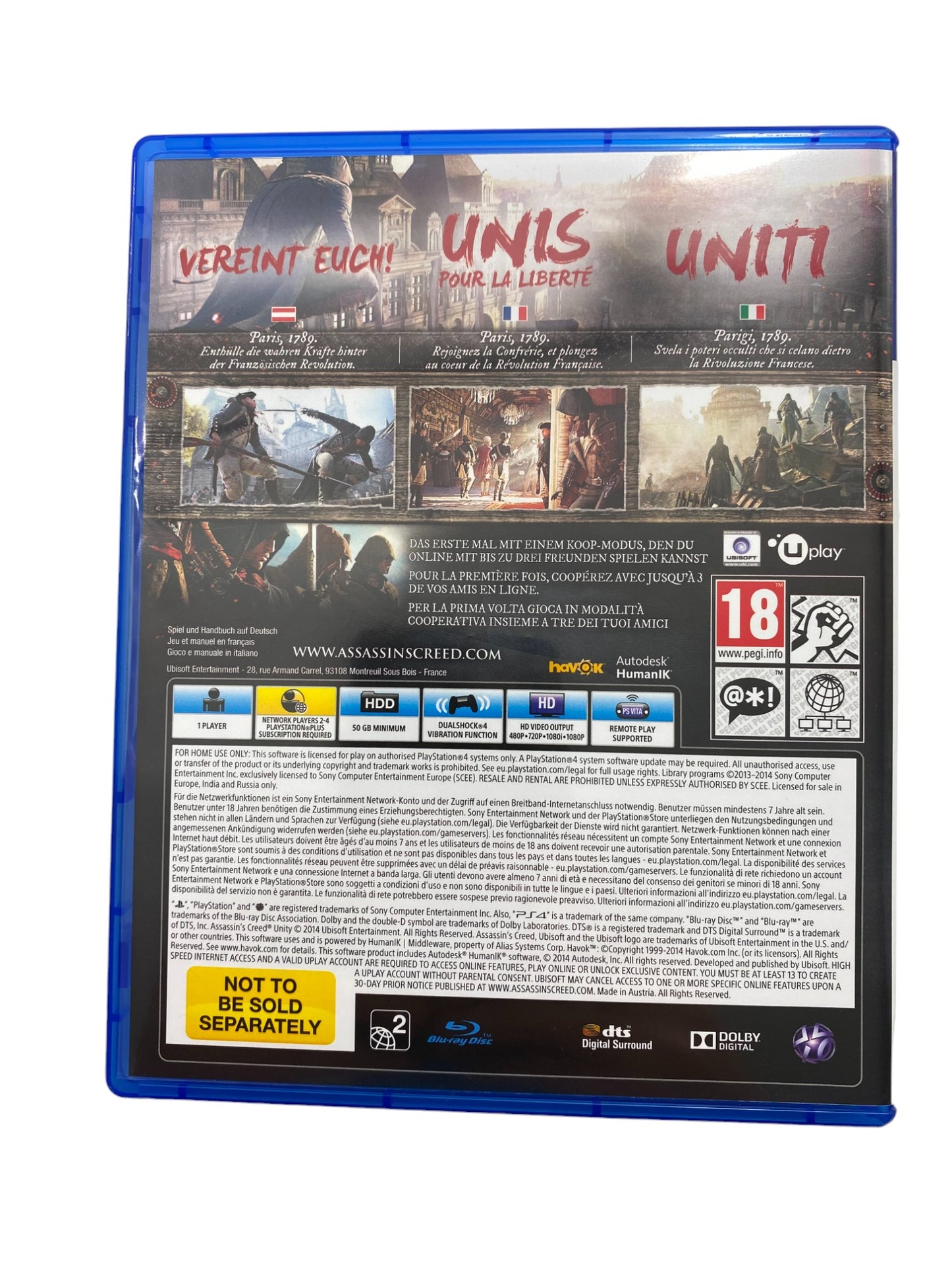 PS4 - Assassin's Creed: Unity - Bastille Edition - PlayStation 4 (CD KRATZFREI)