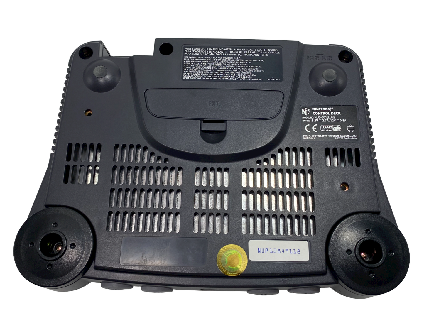 Nintendo 64 / N64 Konsole + 4 Controller + Mario Kart 64 inkl. Kabel