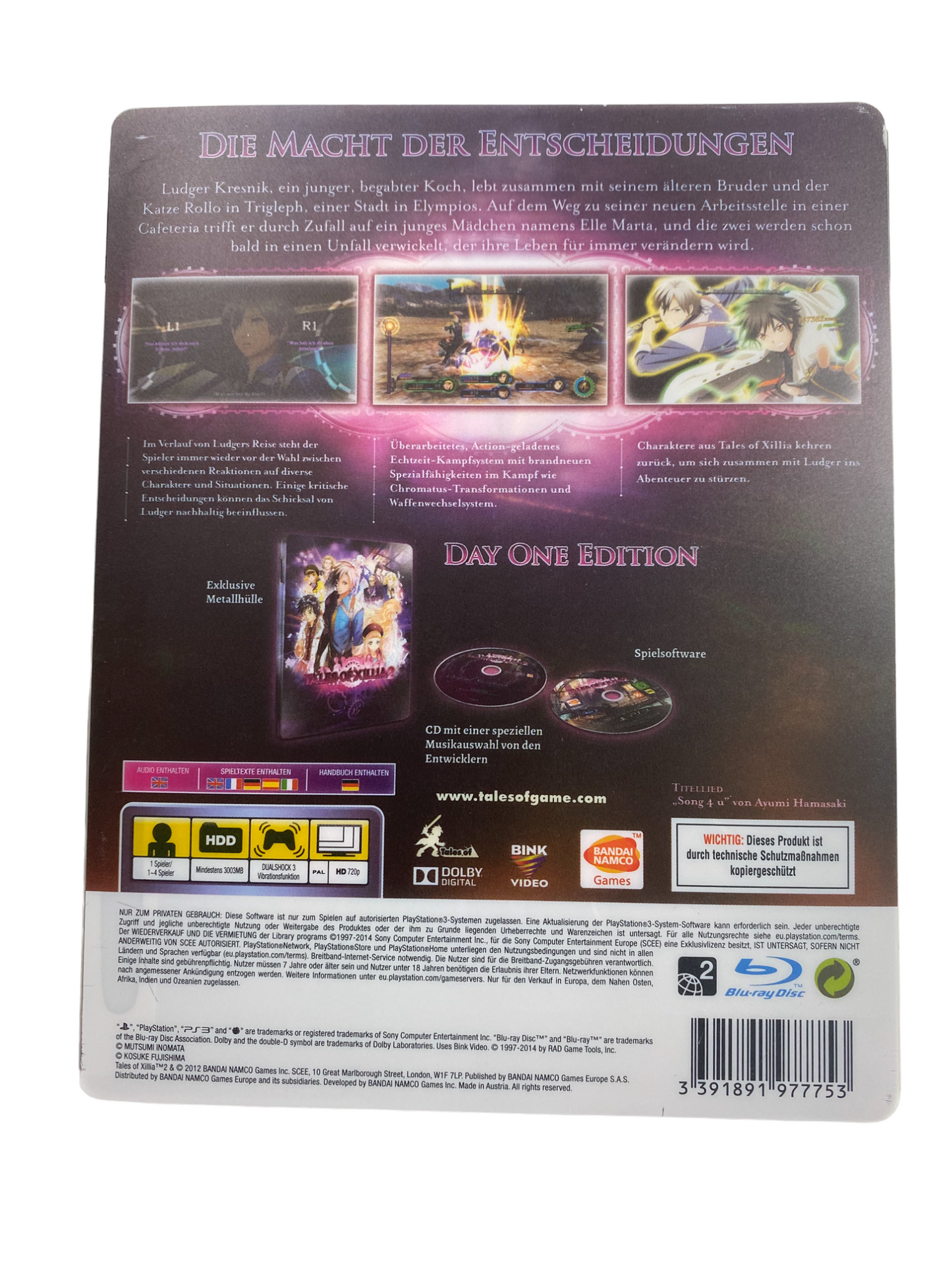 PS3 - Tales of Xillia - Day One Edition (Steelbook) - Playstation 3