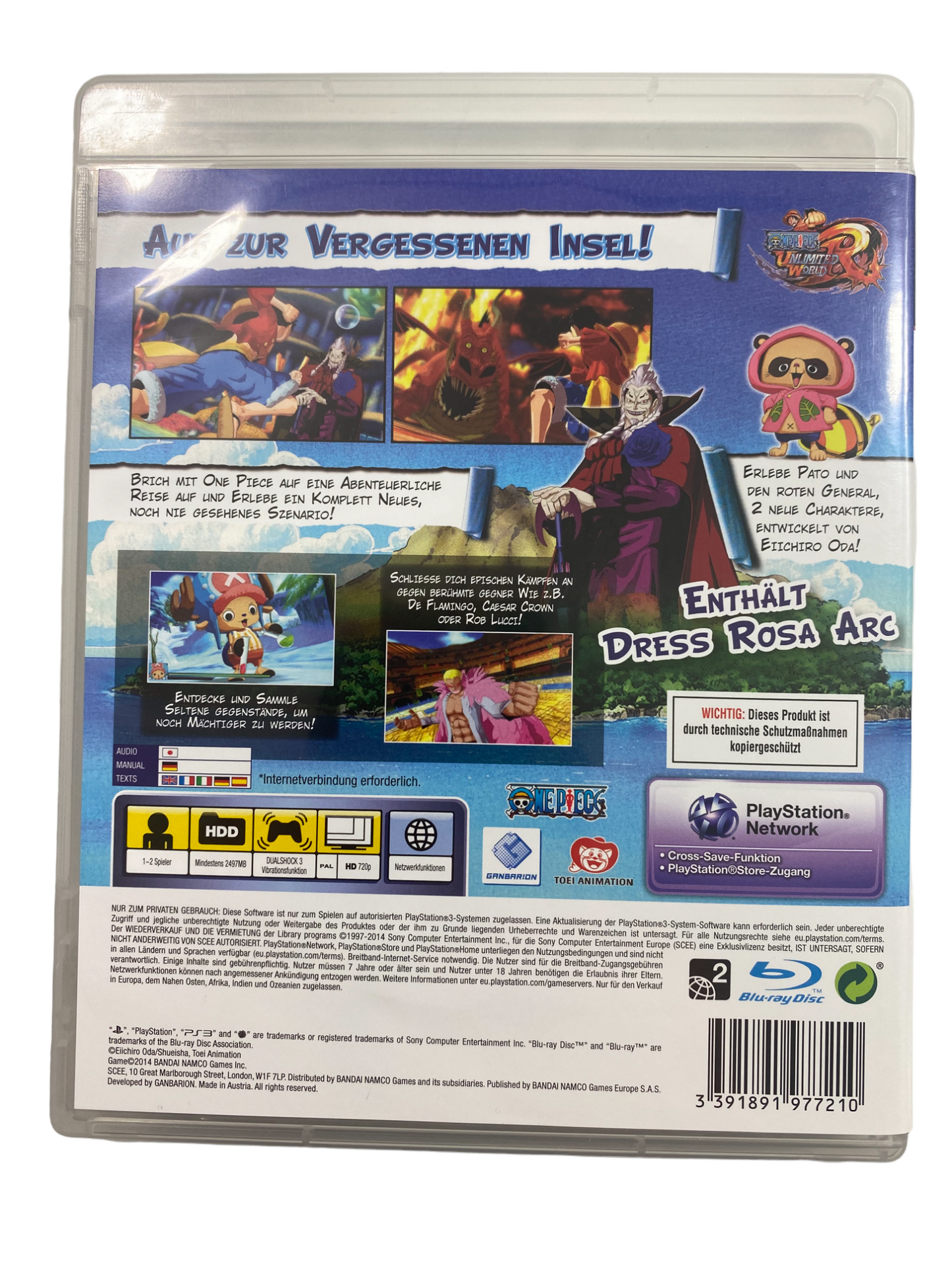 PS3 - One Piece: Unlimited World Red - Playstation 3