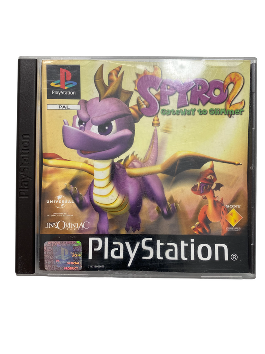 PS1 - Spyro The Dragon 2: Gateway to Glimmer - Playstation 1 (CD KRATZFREI)