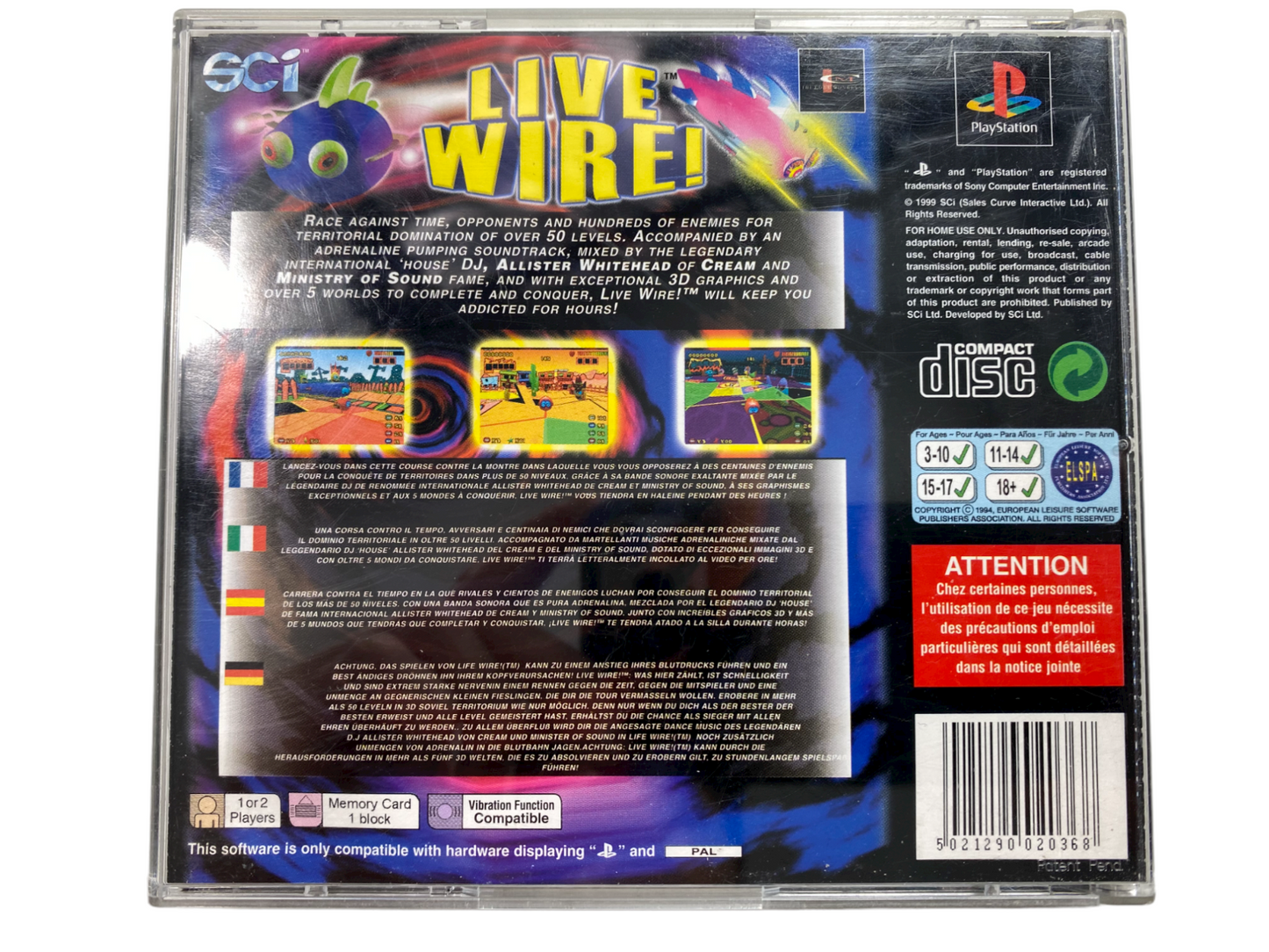 Live Wire - Playstation 1